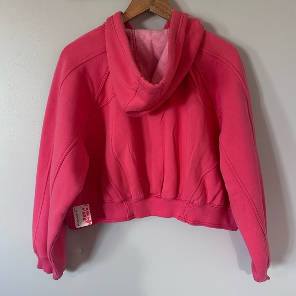 Free People Movement Sideline zip up hoodie in coral - Picture 2 of 6